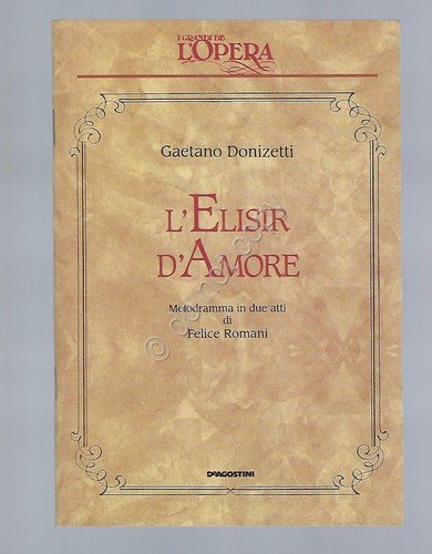 Elisir amore donizetti - d'amore,