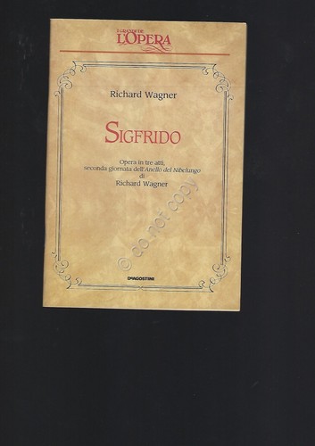 Sigfrido wagner opera lirica - sigfrido,